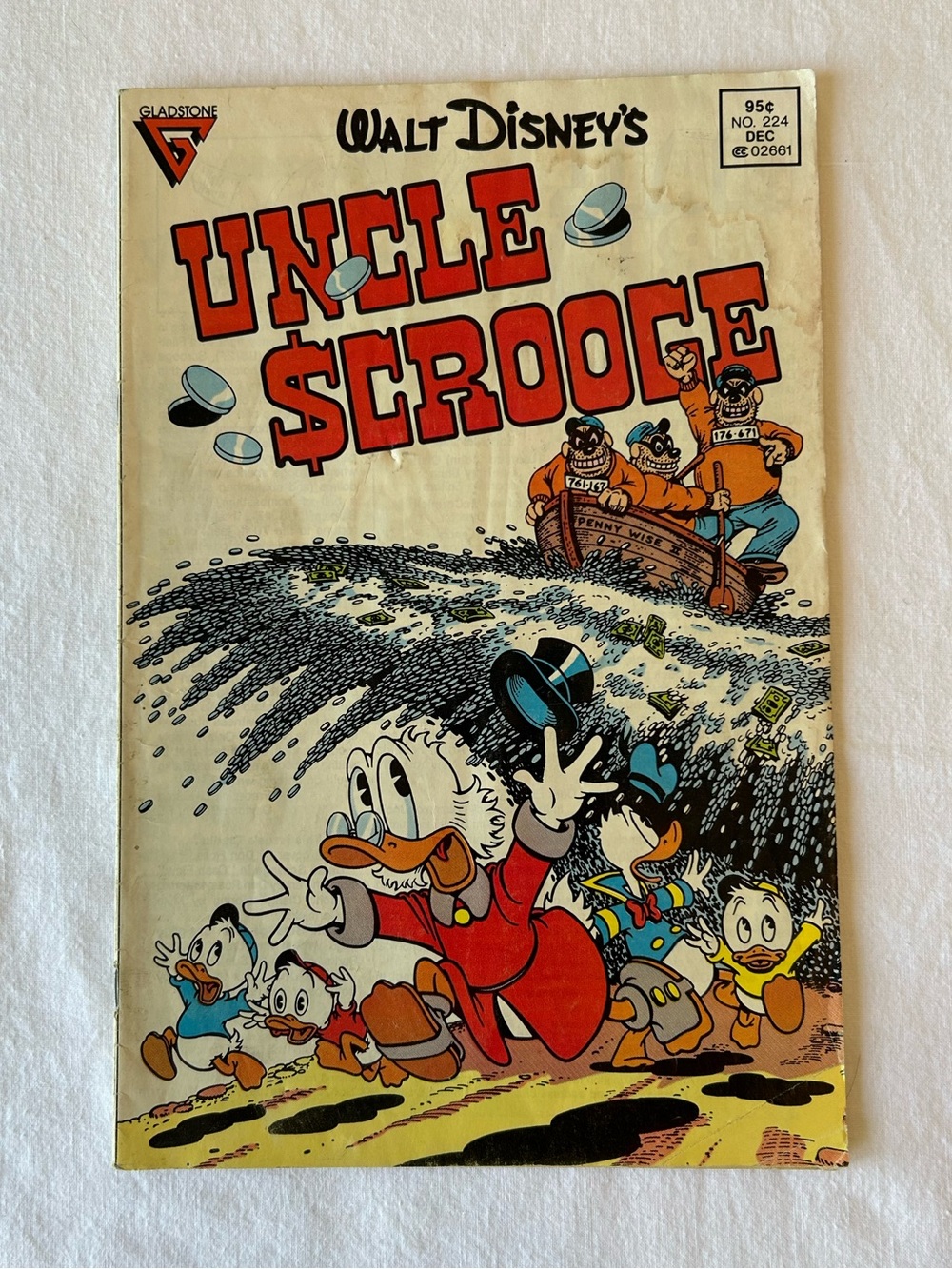 80s Vintage Walt Disney Uncle Scrooge 
Comic Book